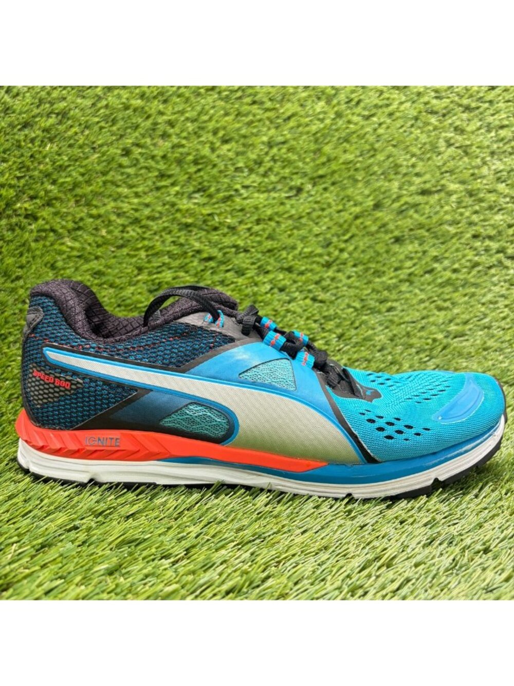 Puma Speed 600 Ignite Mens Size 10 Blue Black Athletic Running Shoes Sneakers